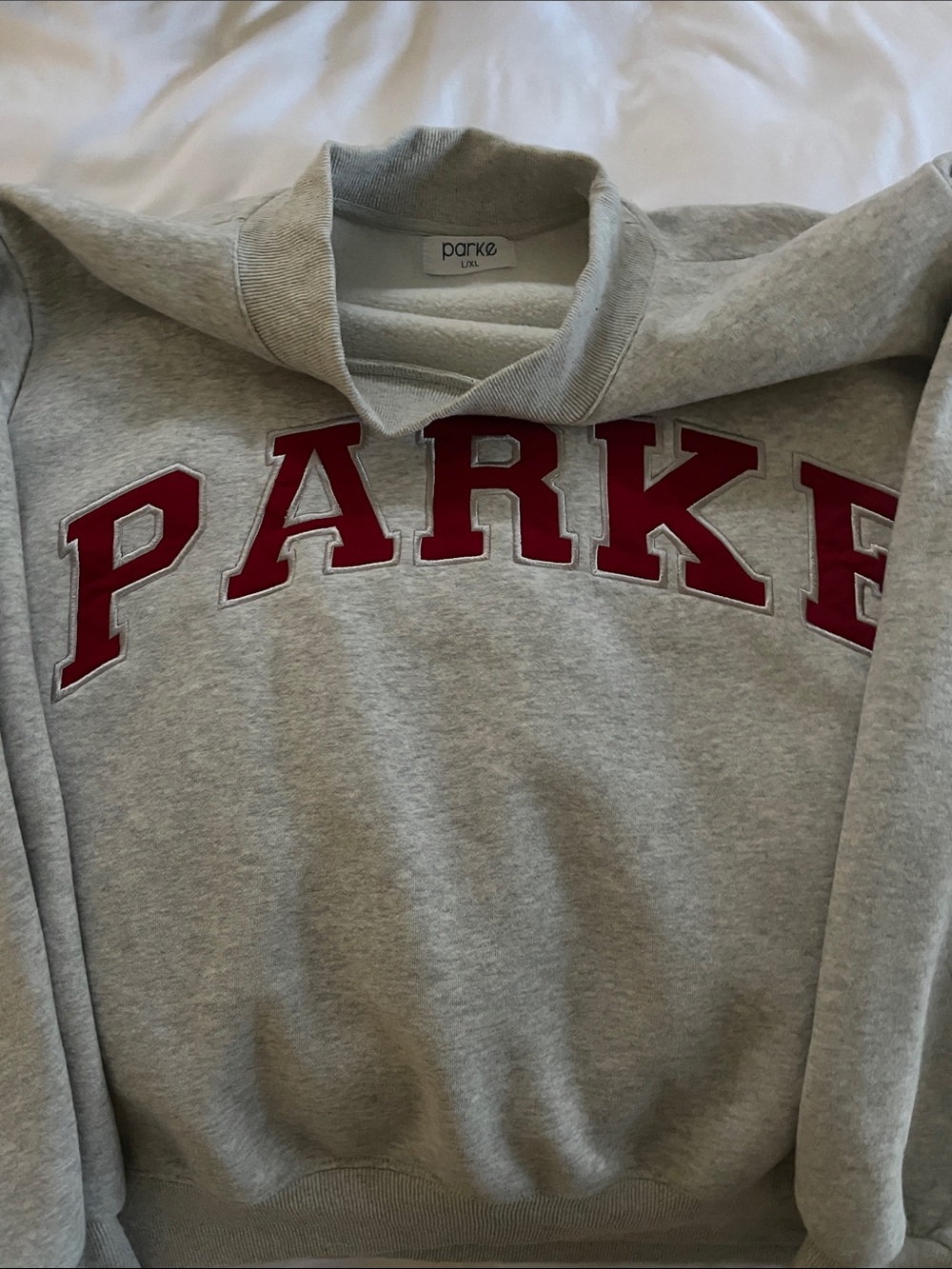 BRAND NEW!!! crimson and grey PARKE Sweatshirt
